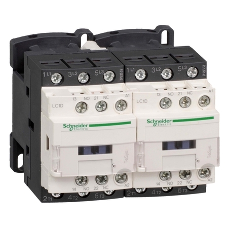 Реверсивный контактор Schneider Electric TeSys LC2D 3P 38А 400/220В DC 18.5кВт