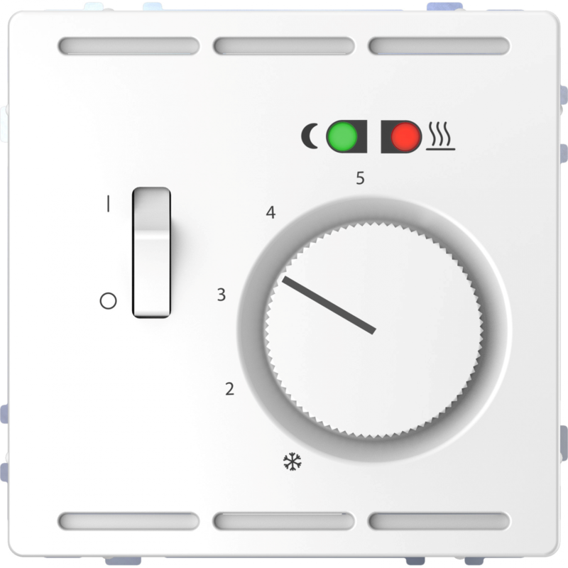 Термостат для теплого пола Schneider Electric MERTEN D-LIFE, с датчиком, белый лотос