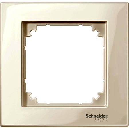 Рамка 1 пост Schneider Electric MERTEN M-PLAN, бежевый блестящий
