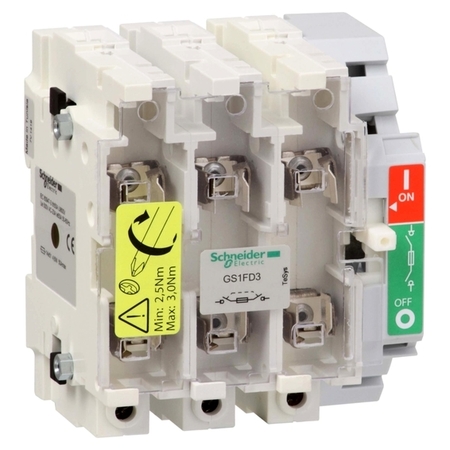 Рубильник с предохранителем Schneider Electric TeSys GS 50А 3P, 14x51