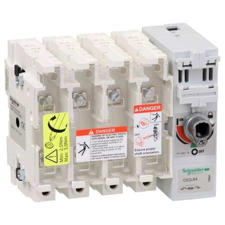 Рубильник с предохранителем Schneider Electric TeSys GS 160А 4P, B1, B2