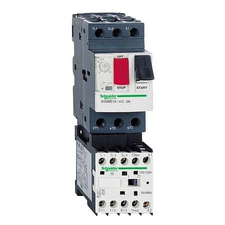 Пускатель Schneider Electric TeSys GV2ME 2.5А, 0.75кВт 400/24В