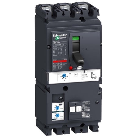 Силовой автомат Schneider Electric Compact NSX 100, TM-D, 36кА, 3P, 100А