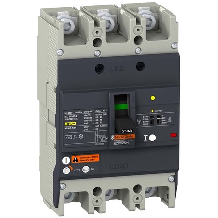 Силовой автомат Schneider Electric Easypact EZC 250, TM-D c диф защитой, 36кА, 3P, 175А