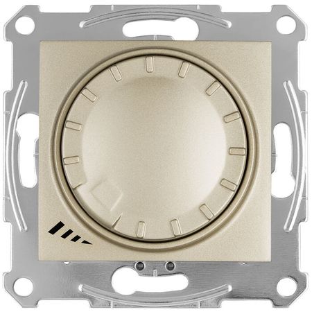 Светорегулятор поворотно-нажимной Schneider Electric SEDNA, 4-400 Вт/ВА, для LED 4-200 ВА, титан