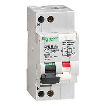 Дифавтомат Schneider Electric Multi9 1P+N 10А (B) 6кА 30мА (AC)