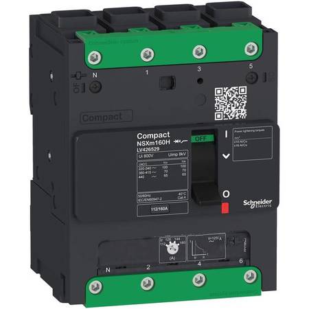 Силовой автомат Schneider Electric Compact NSXm, 36кА, 4P, 125А