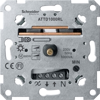 Механизм поворотно-нажимного светорегулятора Schneider Electric Коллекции Merten, 1000 Вт