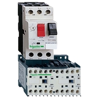 Реверсивный пускатель Schneider Electric TeSys GV2ME 1.6А, 0.55кВт 400/