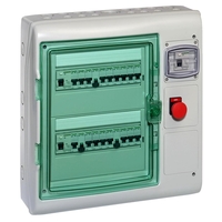 Распределительный шкаф Schneider Electric KAEDRA, 24 мод., IP65, навесной, пластик, дверь