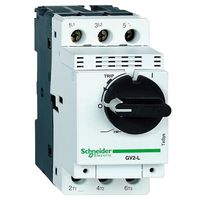 Силовой автомат для защиты двигателя Schneider Electric TeSys GV2 10А 3P, магнитный расцепитель