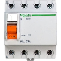 УЗО Schneider Electric Домовой 4P 63А 100мА (AC)