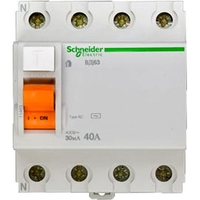 УЗО Schneider Electric Домовой 4P 40А 30мА (AC)