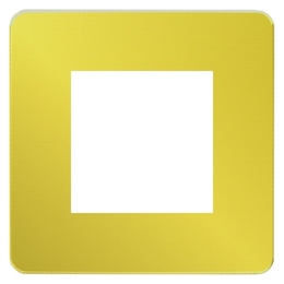 Рамка 1 пост Schneider Electric UNICA NEW STUDIO, два цвета, золото, белый
